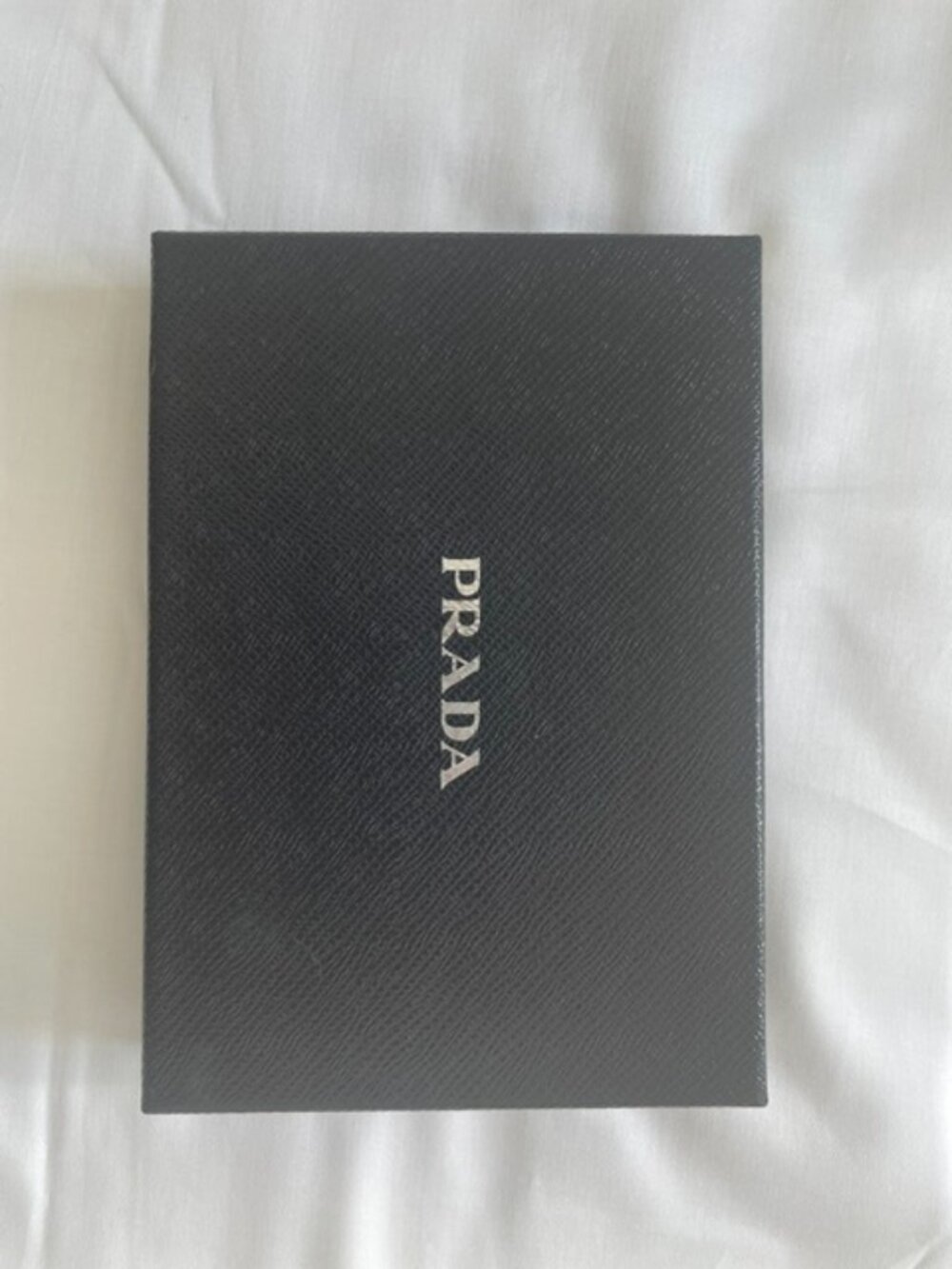PRADA Black Saffiano Leather Zip Wallet